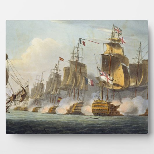 Strijd tegen Trafalgar, 21 oktober 1805, uit 'The Fotoplaat (Voorkant)