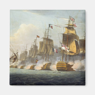 Strijd tegen Trafalgar, 21 oktober 1805, uit 'The Magneet