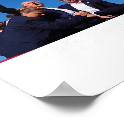 Strijd tegen Trump 2024 Poster (Hoek)