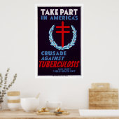 Strijd tegen tuberculose 1940 WPA Poster (Keuken)