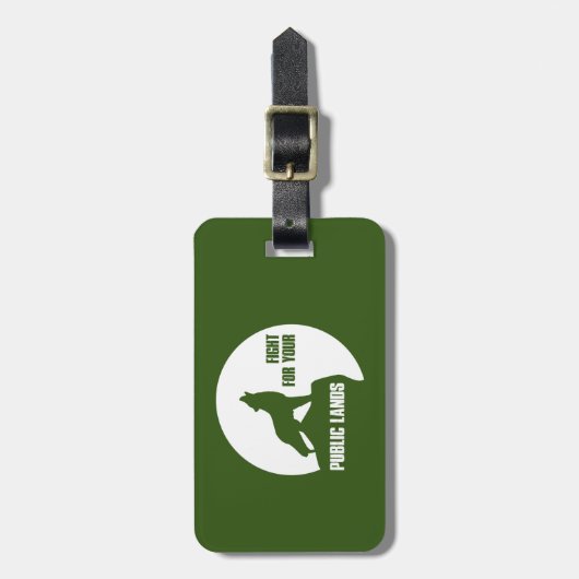 Strijd tegen uw publieke zolderwereld bagagelabel (Voorkant verticaal)