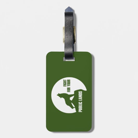 Strijd tegen uw publieke zolderwereld bagagelabel (Achterkant verticaal)