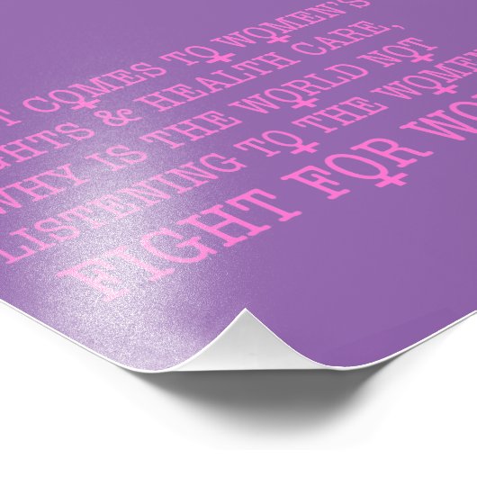 Strijd tegen vrouwen foto afdruk (Hoek)