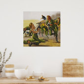 Strijd tegen vrouwen in hun hersenen poster (Keuken)