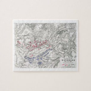 Strijd tegen Waterloo, 18 juni 1815, blad 1st (eng Legpuzzel