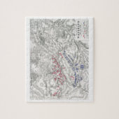 Strijd tegen Waterloo, 18 juni 1815, blad 1st (eng Legpuzzel (Verticaal)