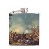 Strijd tegen Waterloo door William Sadler Heupfles (Voorkant)