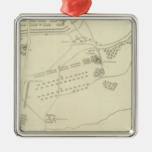 Strijd tegen Waterloo in België Metalen Ornament