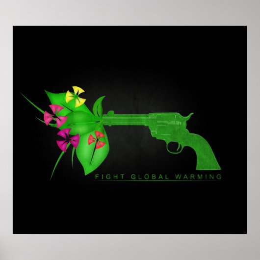 Strijd tegen wereldwijde opwarming poster (Voorkant)