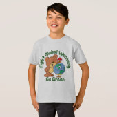 Strijd tegen wereldwijde opwarming t-shirt (Voorkant volledig)