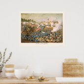 Strijd tegen Williamsburg door Kurz en Allison 186 Poster (Keuken)