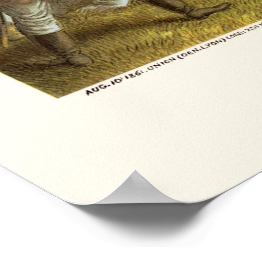 Strijd tegen Wilson's Creek door Kurz en Allison 1 Poster (Hoek)