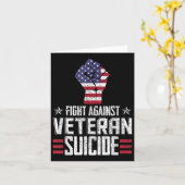 Strijd tegen zelfmoorddag op het Veteranengebied Kaart (Gele Bloem)