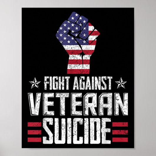 Strijd tegen zelfmoorddag op het Veteranengebied Poster (Voorkant)