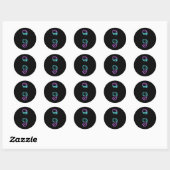 Strijd tegen zelfmoordpreventie Semico Ronde Sticker (Vel)