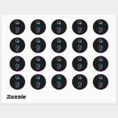 Strijd tegen zelfmoordpreventie Semico Ronde Sticker (Vel)