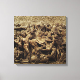 Strijd tussen de Lapithen en de Centauren door Mic Canvas Afdruk