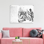 Strijd tussen de Republikeinen en het Parlement Canvas Afdruk (Insitu (Woonkamer))