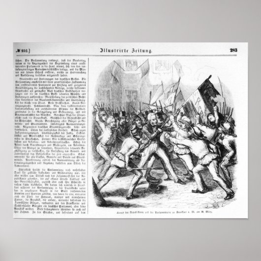 Strijd tussen de Republikeinen en het Parlement Poster (Voorkant)