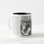 Strijd tussen de Republikeinen en het Parlement Tweekleurige Koffiemok (Voorkant links)