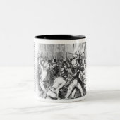 Strijd tussen de Republikeinen en het Parlement Tweekleurige Koffiemok (Center)