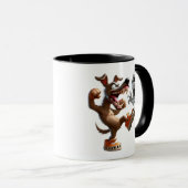 Strijd tussen een hond en een geest. mok (Voorkant rechts)