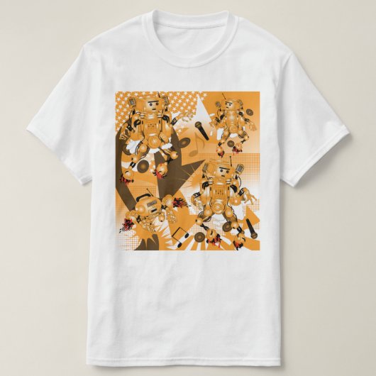 strijd van de Hiphop Robots  T-shirt (Design voorkant)