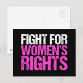 Strijd voor de rechten van de vrouw briefkaart (Voorkant / Achterkant)