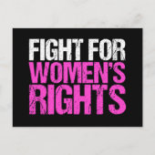 Strijd voor de rechten van de vrouw briefkaart (Voorkant)