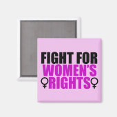 Strijd voor de rechten van de vrouw magneet (Voorkant / Achterkant)
