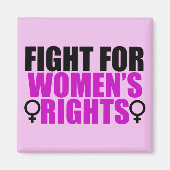 Strijd voor de rechten van de vrouw magneet (Voorkant)