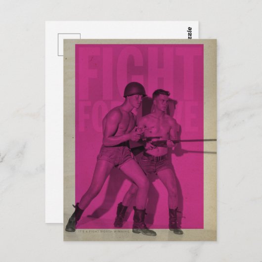 strijd voor liefde Pride Briefkaart (Voorkant / Achterkant)