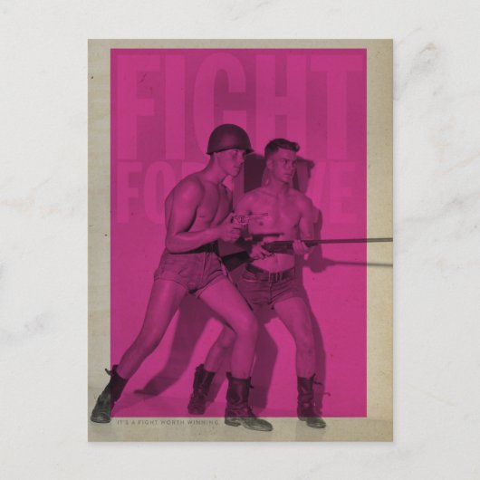 strijd voor liefde Pride Briefkaart (Voorkant)