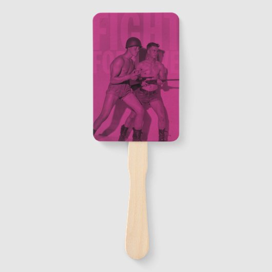 strijd voor liefdestrots handwaaier (Voorkant)