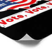 Strijd voor presidentsverkiezingen Trump Poster (Hoek)