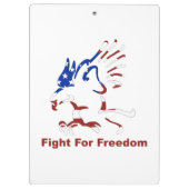 Strijd voor vrijheid klembord (Achterkant)