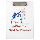 Strijd voor vrijheid klembord (Voorkant)