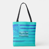 Strijd voor vrijheid tote bag (Achterkant)
