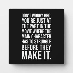 Strijd voordat je het maakt - Motivatie Fotoplaat