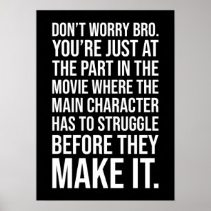 Strijd voordat je het maakt - Motivatie Poster