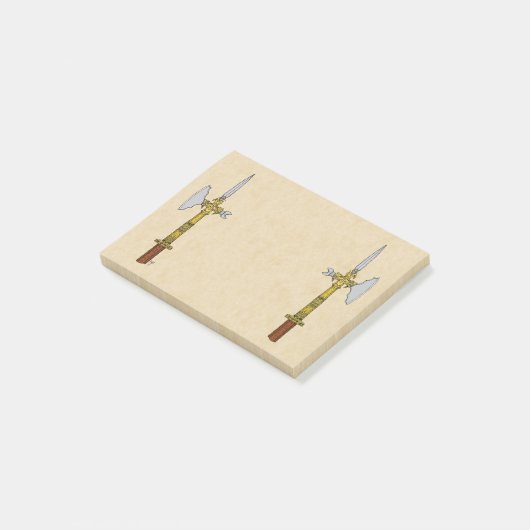Strijdbijl van Eduard IV Post-it® Notes (Schuin)