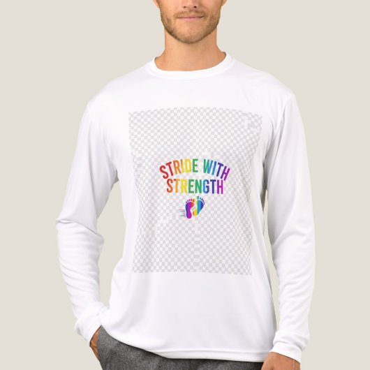 Strijden met kracht. Tri-Blend shirt (Voorkant volledig)