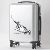 STRIJDENDE PATRIOT ID - AANGEPASTE STADSNAAM EEN S STICKER (Koffer)