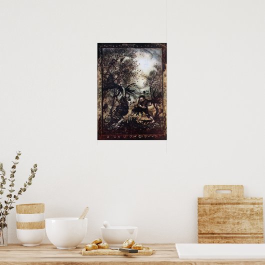 Strijdende reuzen poster (Keuken)