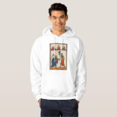 Strijdende ridders op een toernooi, 14e eeuw hoodie (Voorkant volledig)