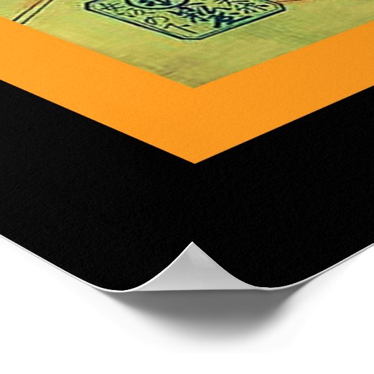 Strijder bij de Rashomon Gate ~ Japans Poster (Hoek)