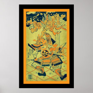 Strijder bij de Rashomon Gate ~  Japans Poster