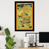 Strijder bij de Rashomon Gate ~  Japans Poster (Thuiskantoor)