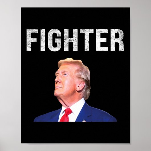Strijder Donald Trump 2024 Poster (Voorkant)