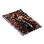 Strijder in Battle Stance Notitieboek (Rechterzijde)